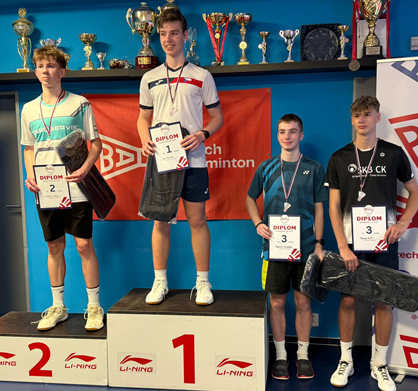 Gabriel Trkan a Klára Flíglová na turnaji GPA U17 Brno